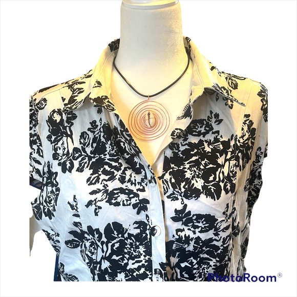 Bi.Tencon Women's Vintage White Black Floral Print A-Line Cap Sleeve Dress - Picture 6 of 9